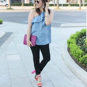 Coco + Jaimeson one shoulder crop top